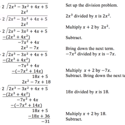 Algebra 2 dividing polynomials worksheet