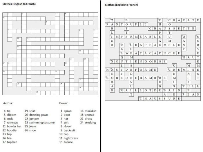 French and indian war crossword puzzle