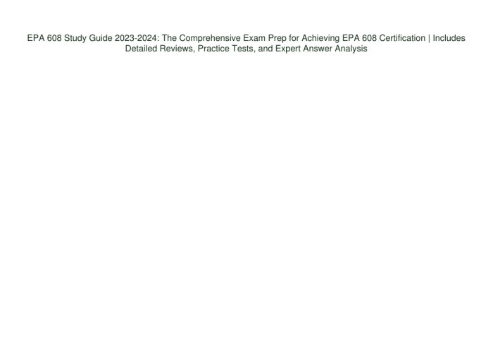 Epa 608 study guide 2023 pdf