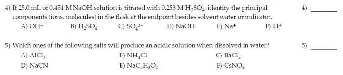 If 25.0 ml of a 0.2 m naoh solution