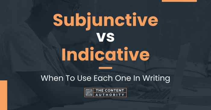 Subjunctive indicative vs ppt powerpoint presentation use