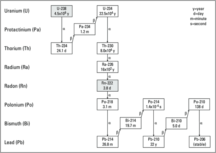 Decay series of uranium 238 worksheet answers